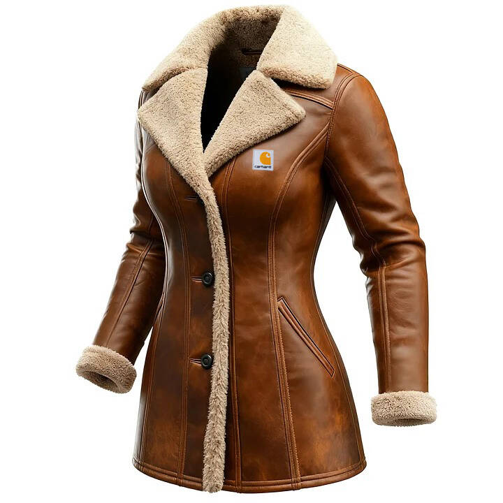 Women's Vintage Washed Leather Lapel Jacket(BUY 1 GET 1)