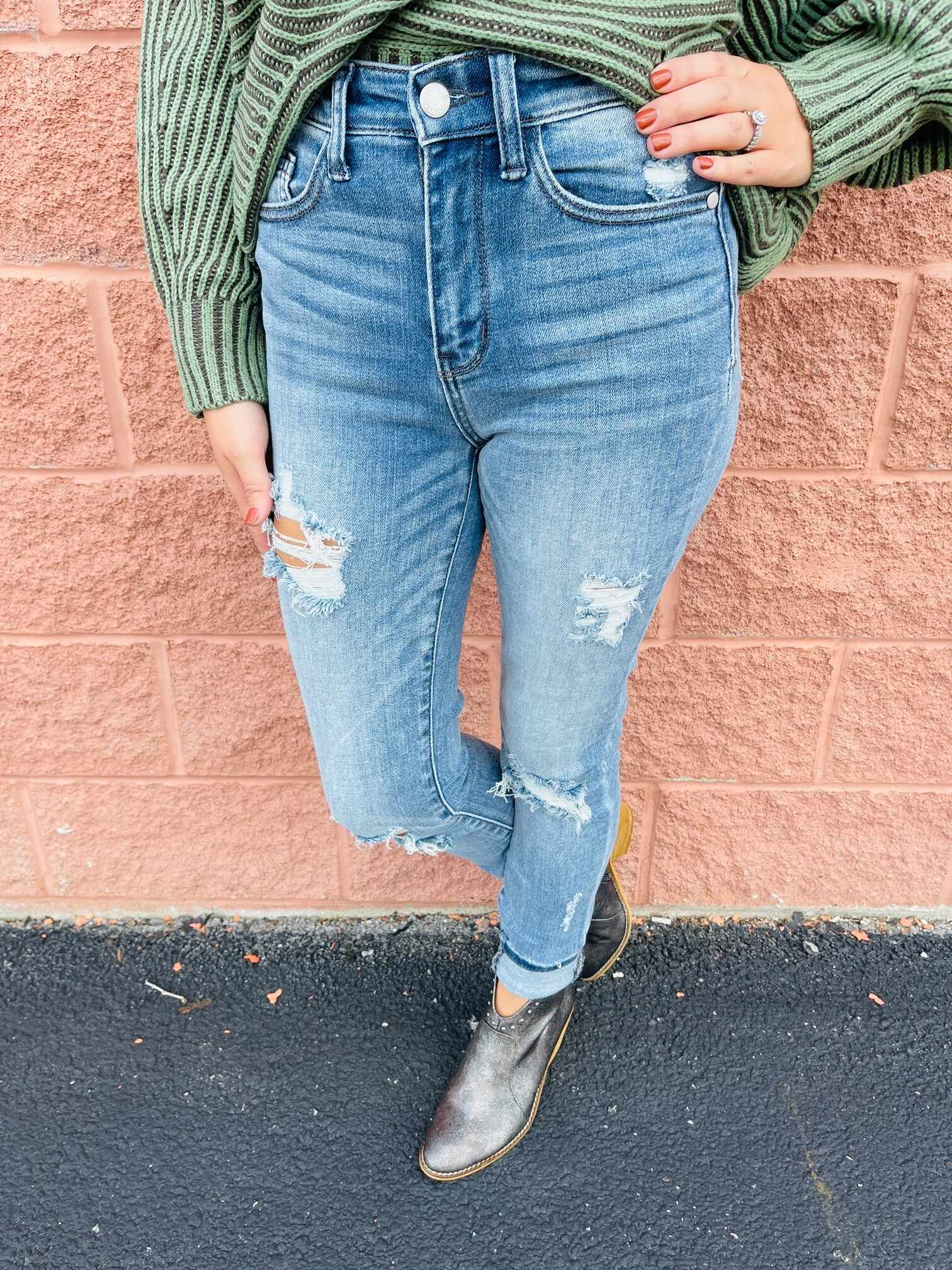 Plus/Reg Stand Tall 34 Inch Inseam Skinny Jeans