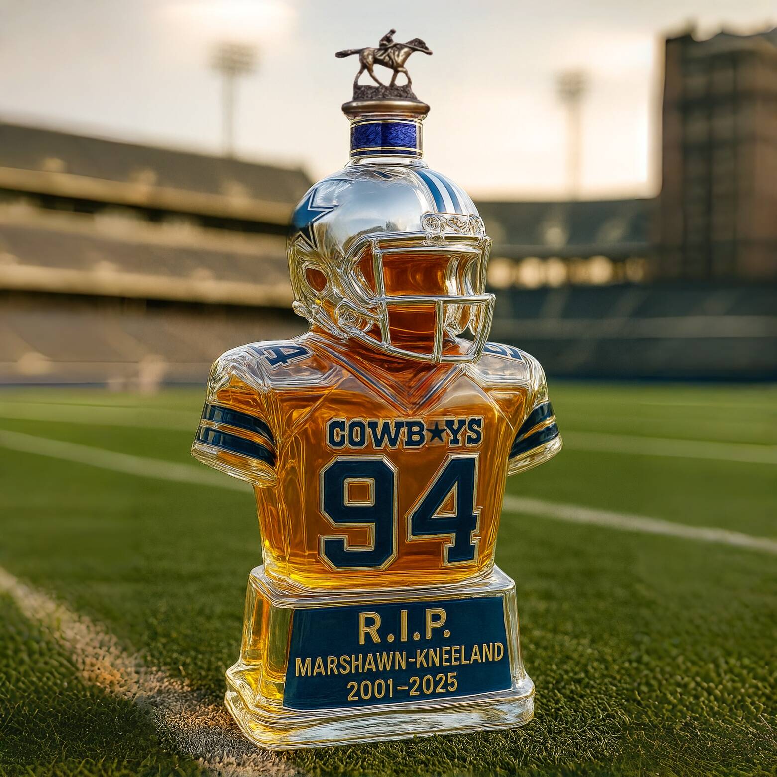 Marshawn Kneeland 2001–2025 Memorial Whiskey Bottle