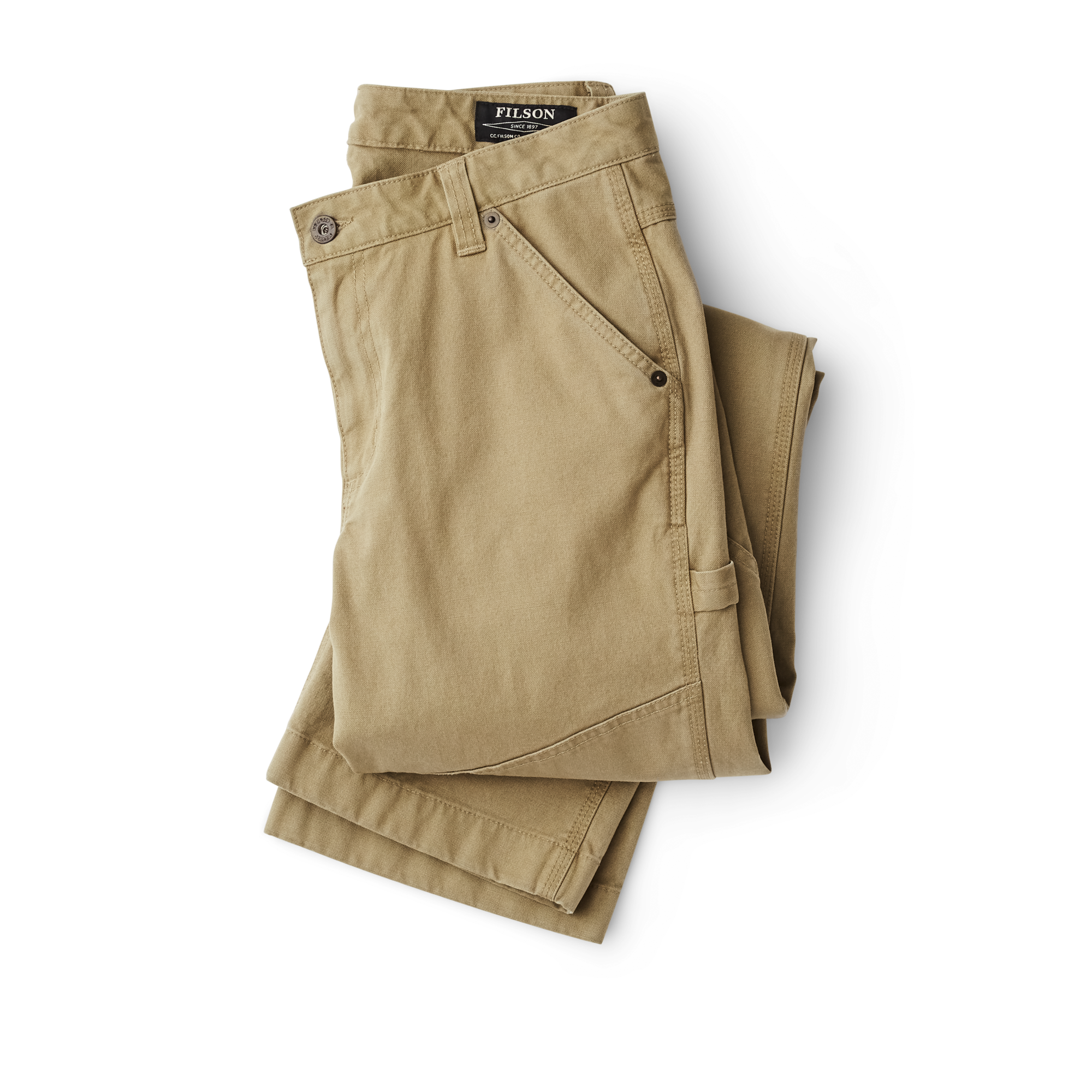 Women's Canvas Straight-leg Pants - Faded Olive