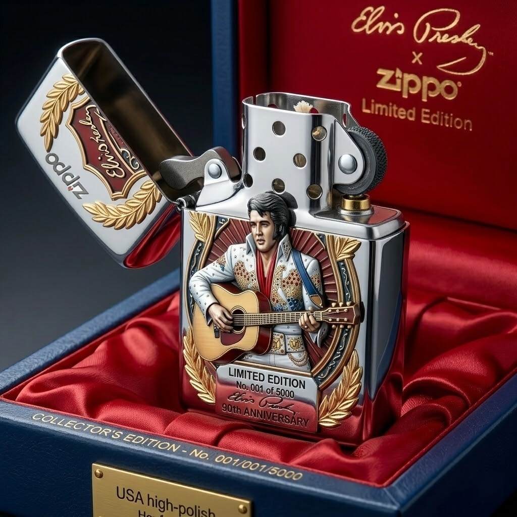 Elvis Presley 90th Anniversary Zippo Lighter