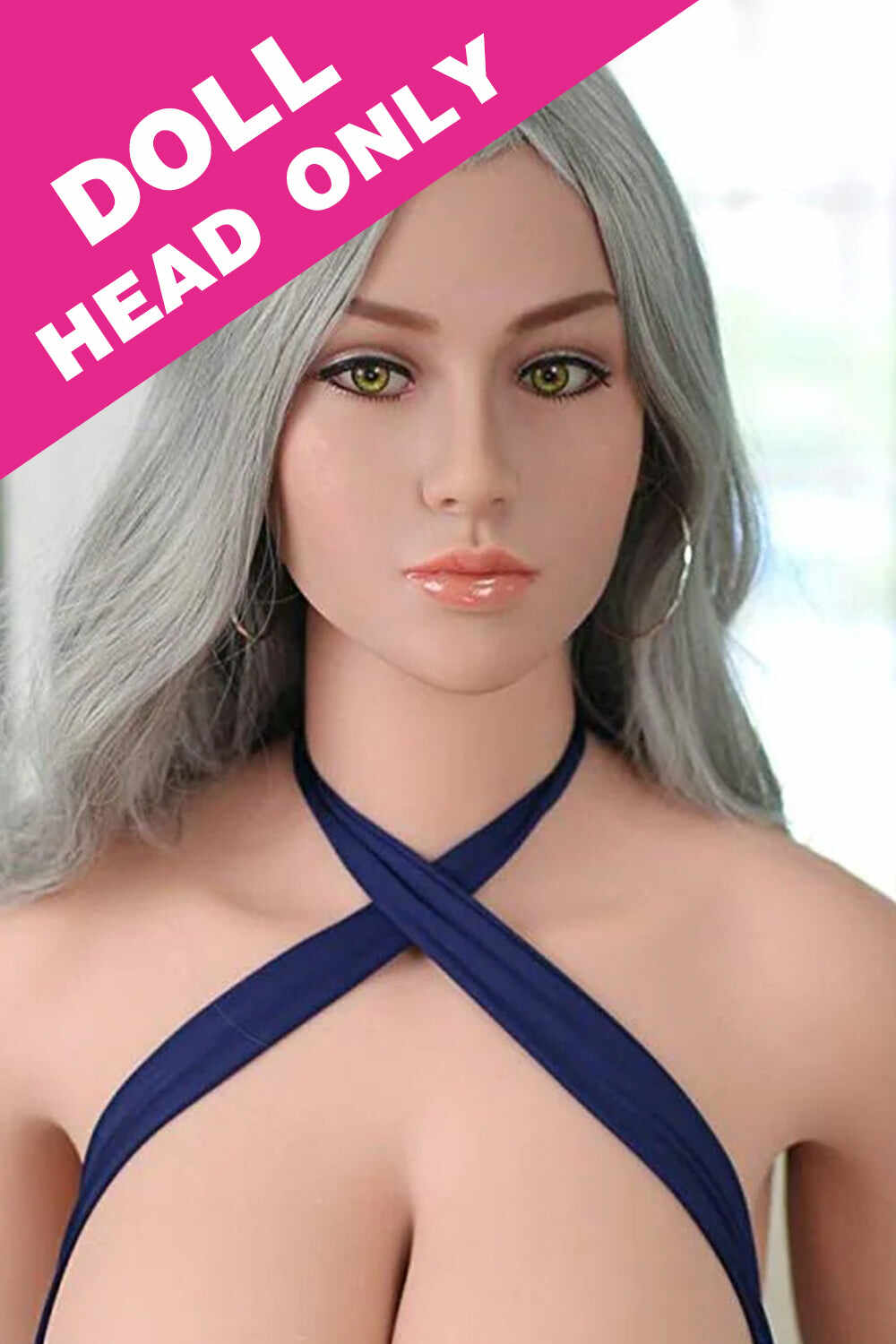 #017-N TPE Realistic Beautiful Sex Doll (Head Only)