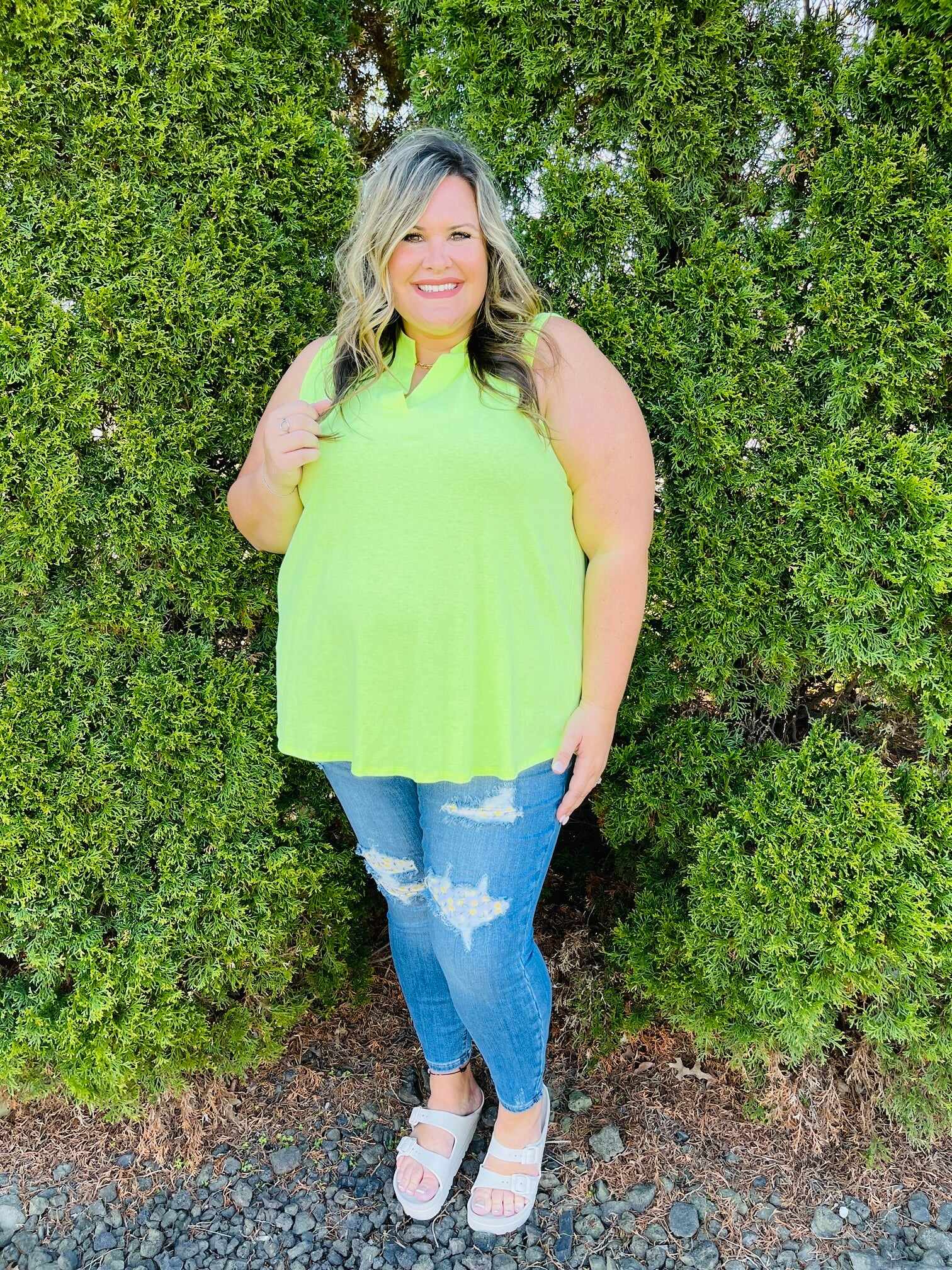 PLUS/REG You're My Main Squeeze Lemon Patch Skinny Jeans