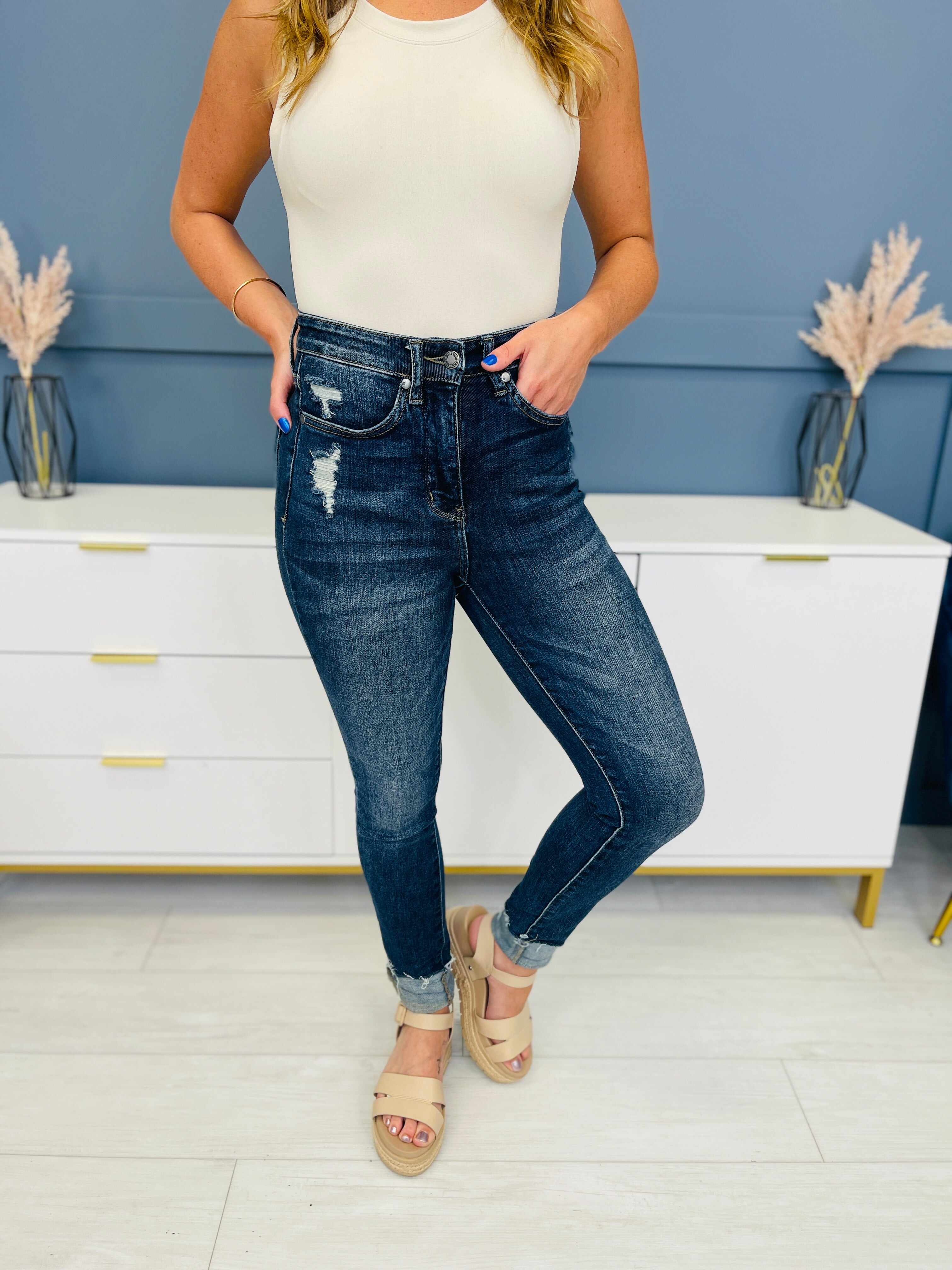 MARKDOWNS! PLUS/REG Who's In Control Tummy Control Skinny Jeans Restock!
