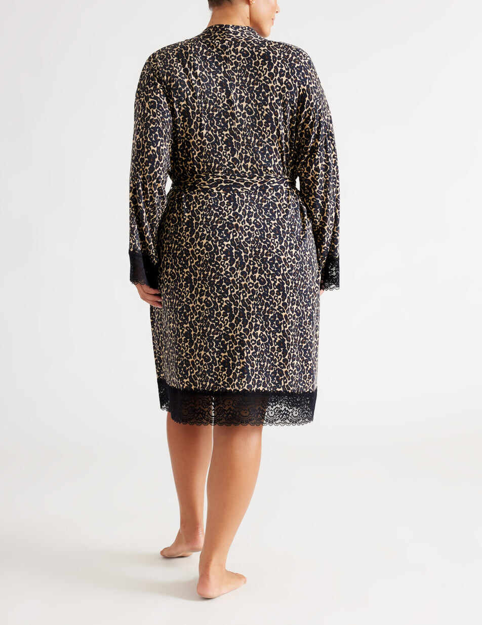 Lace Trim Robe