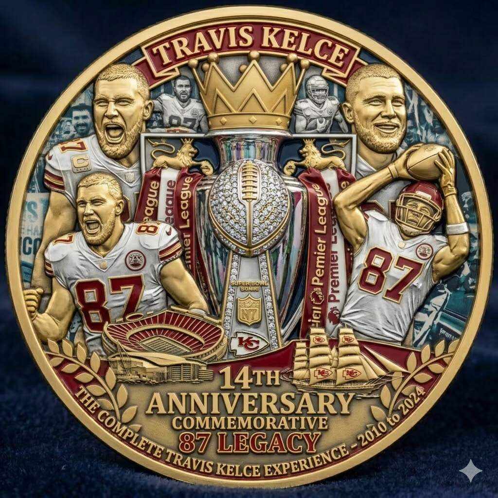 Artisan Masterwork: Travis Kelce 14th Anniversary Legacy Coin