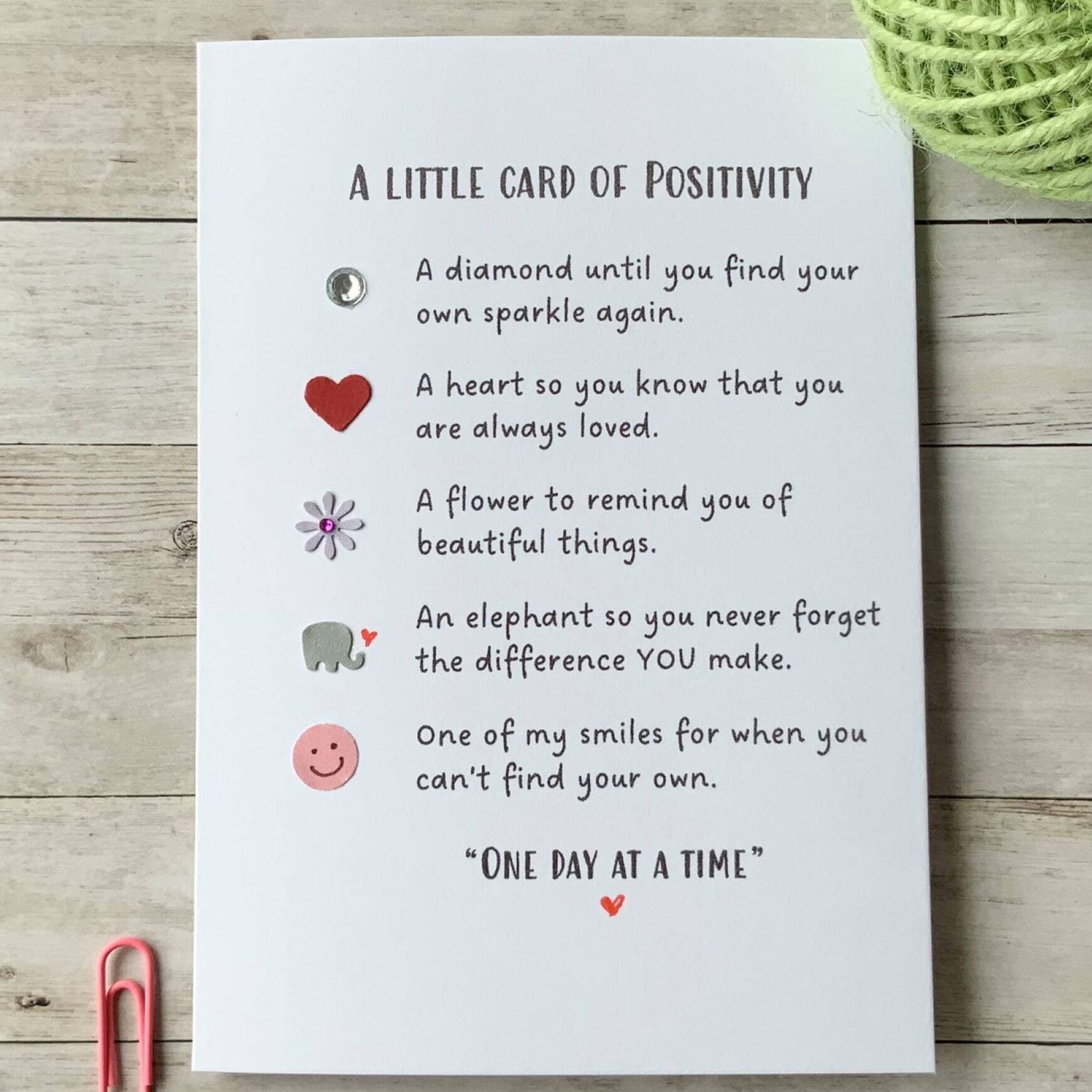 A Little Card Of Positivity | Anxiety Card