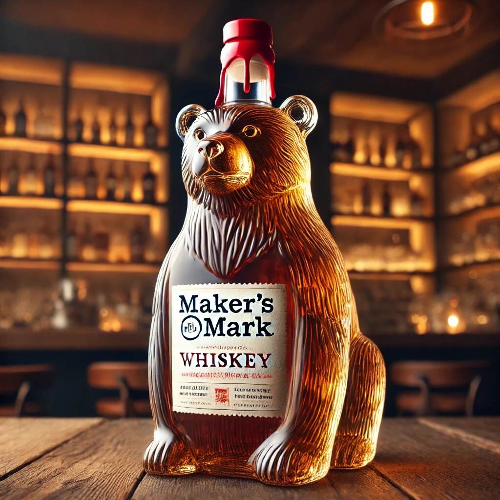 Polar Bear Whiskey Bottle
