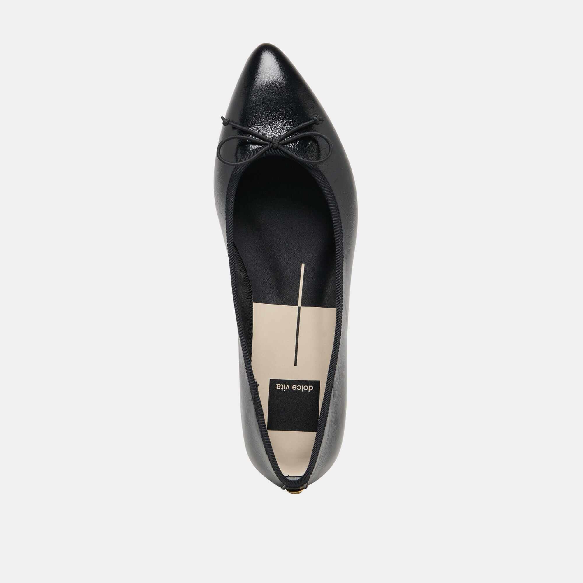 CELIO BALLET FLATS BLACK LEATHER
