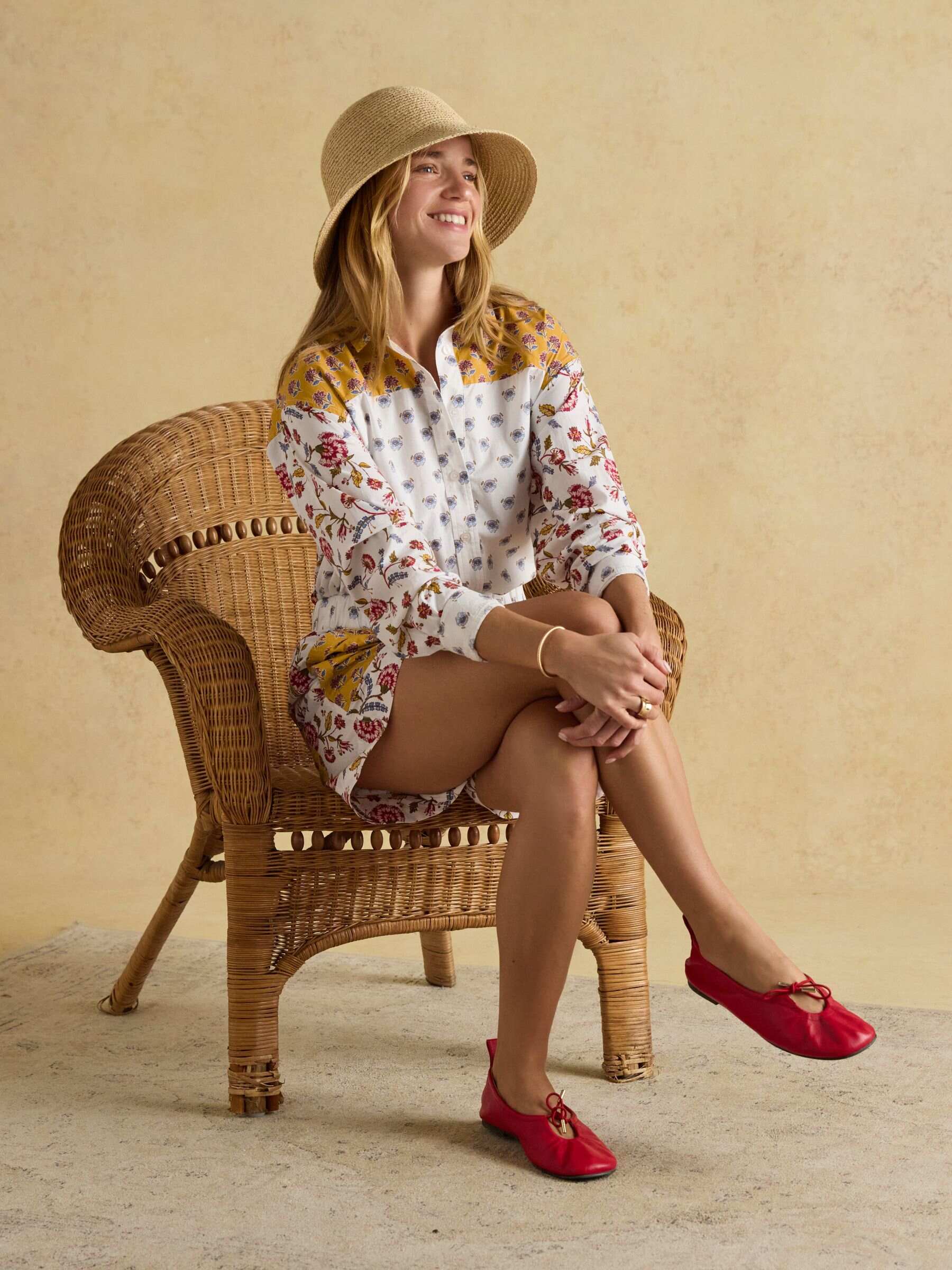 Genevieve Provence Hotch Potch Cotton Shirt
