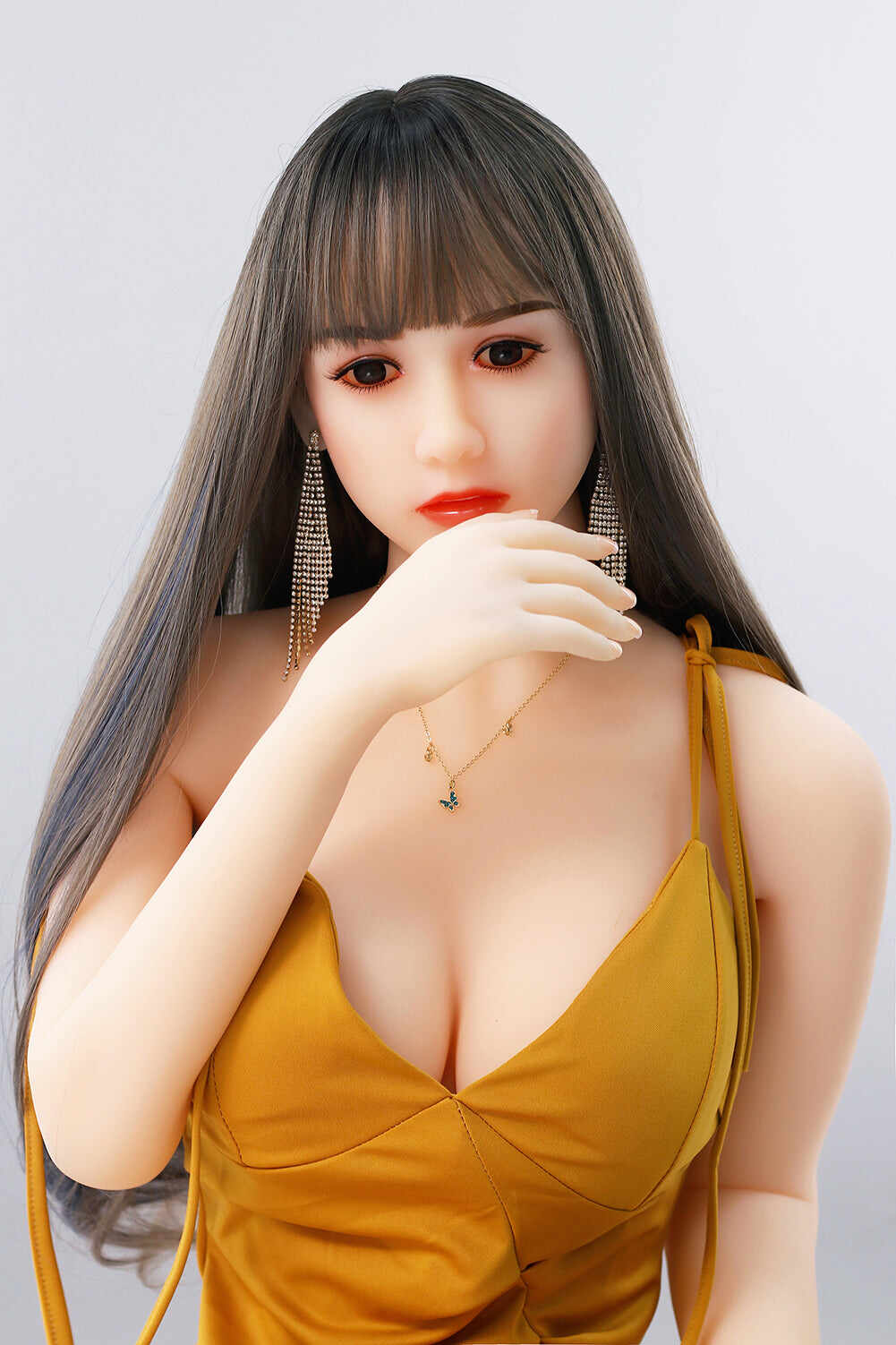 Daisy 5ft41 / 165cm 37 Head TPE  Small Breast Real Asian Full Size Sex Doll