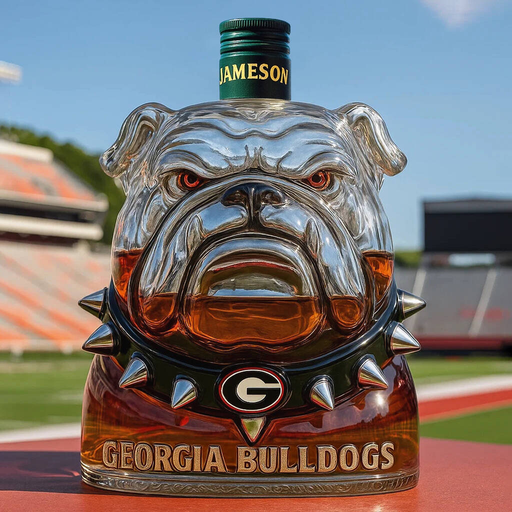 University of Georgia Bulldogs whisky bottle