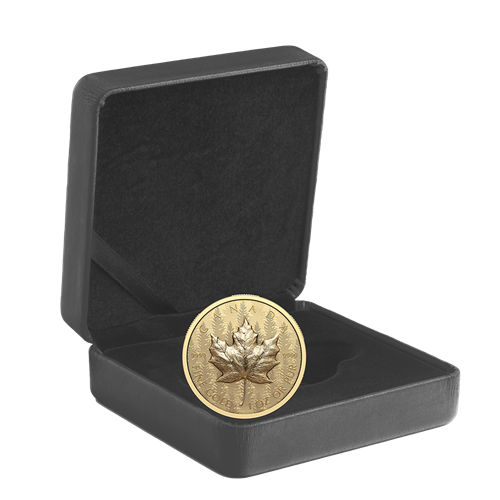 MAPLE LEAF Ultra High Relief 1 Oz Gold Coin 200$ Canada 2024