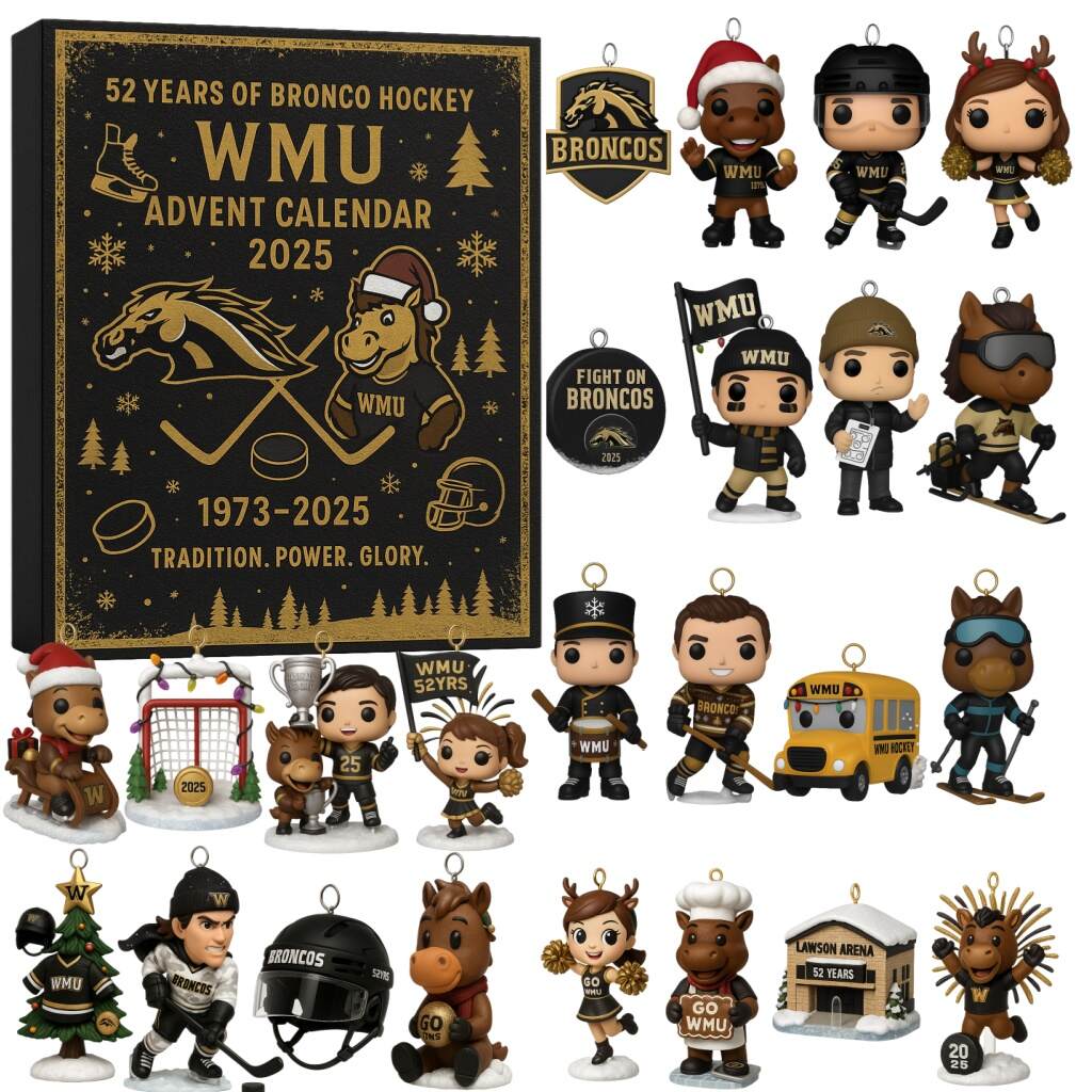 Western Michigan Broncos Men's Ice Hockey 52nd Anniversary Advent Calendar