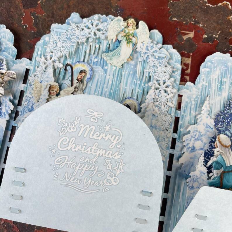 Winter Wonderland Nativity Pop-Up Christmas Card