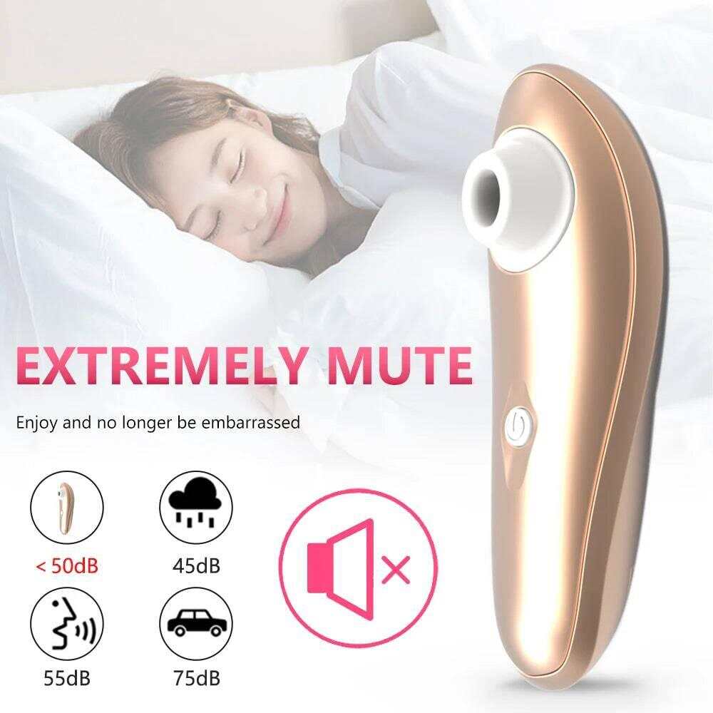 Powerful Clit Sucker Vibrator – Tongue Vibrating Nipple Sucking Stimulator