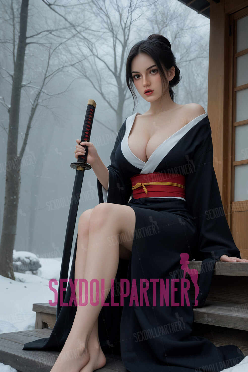 US Stock - Griselda Plus 5ft38/ 164cm M6 ROS Head Full Silicone Big Tits Blowjob Real-life Adult Sex Doll