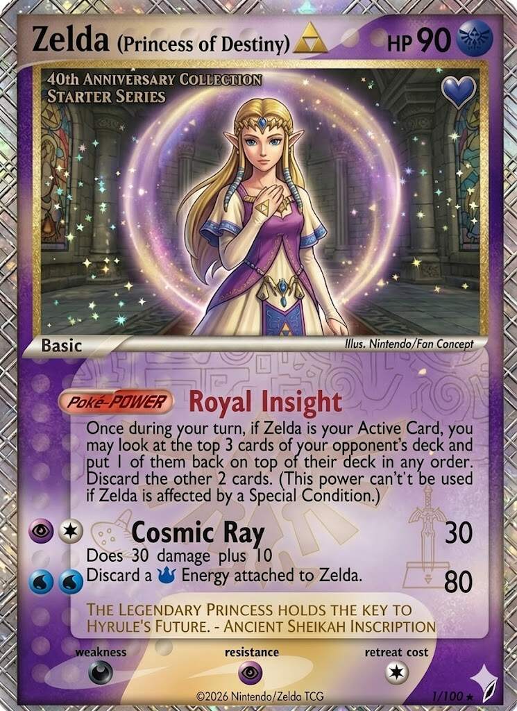 The Legend of Zelda 40th Anniversary Legacy TCG Cards