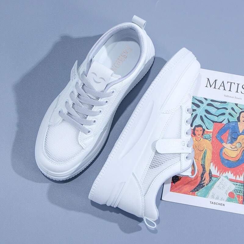 White Sneaker Women's Spring New Style Women's Shoes Summer School-Appropriate Flat Bottom Spring Summer Best-selling Sport Korean-style Sneakers