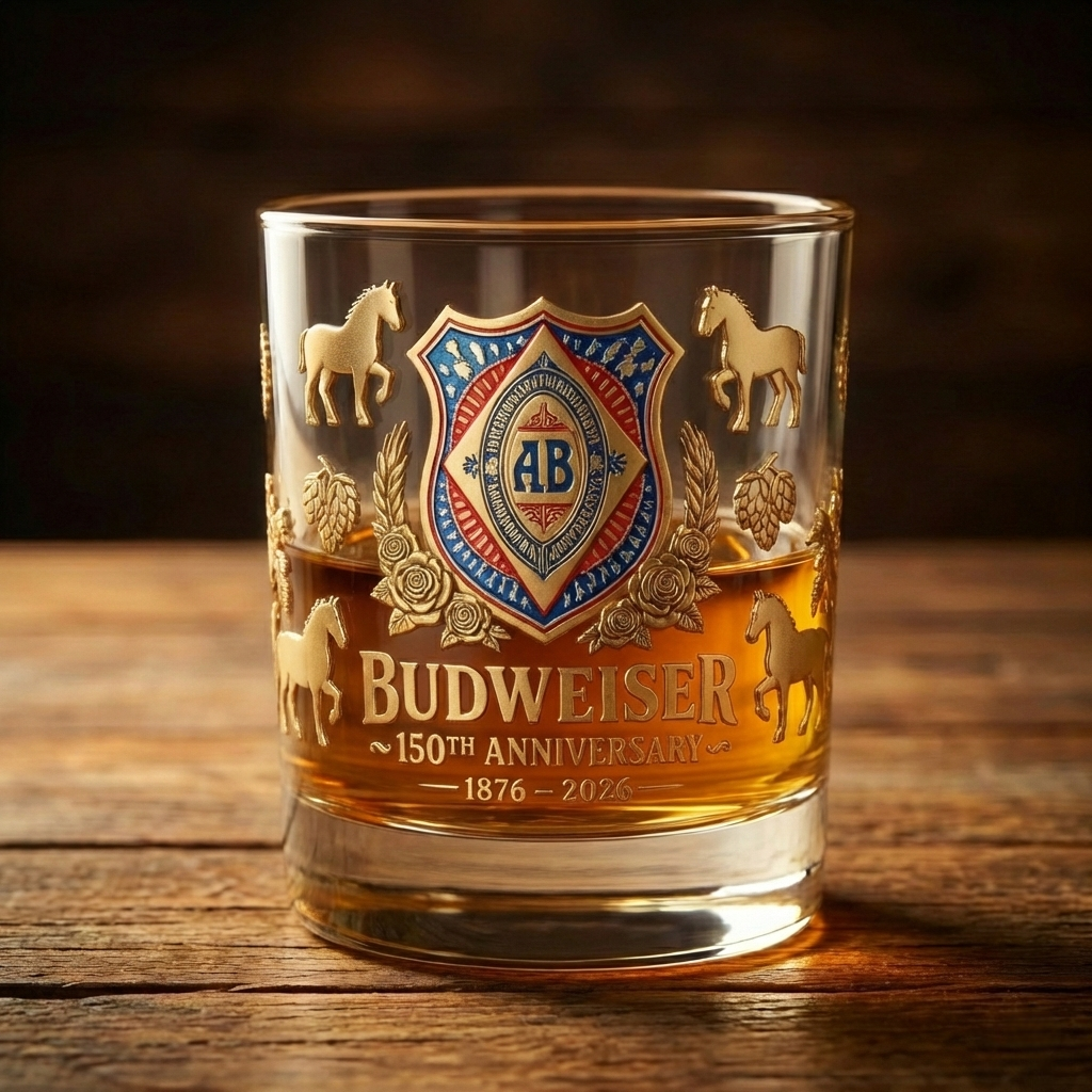 Budweiser 150th Anniversary Whiskey Glass
