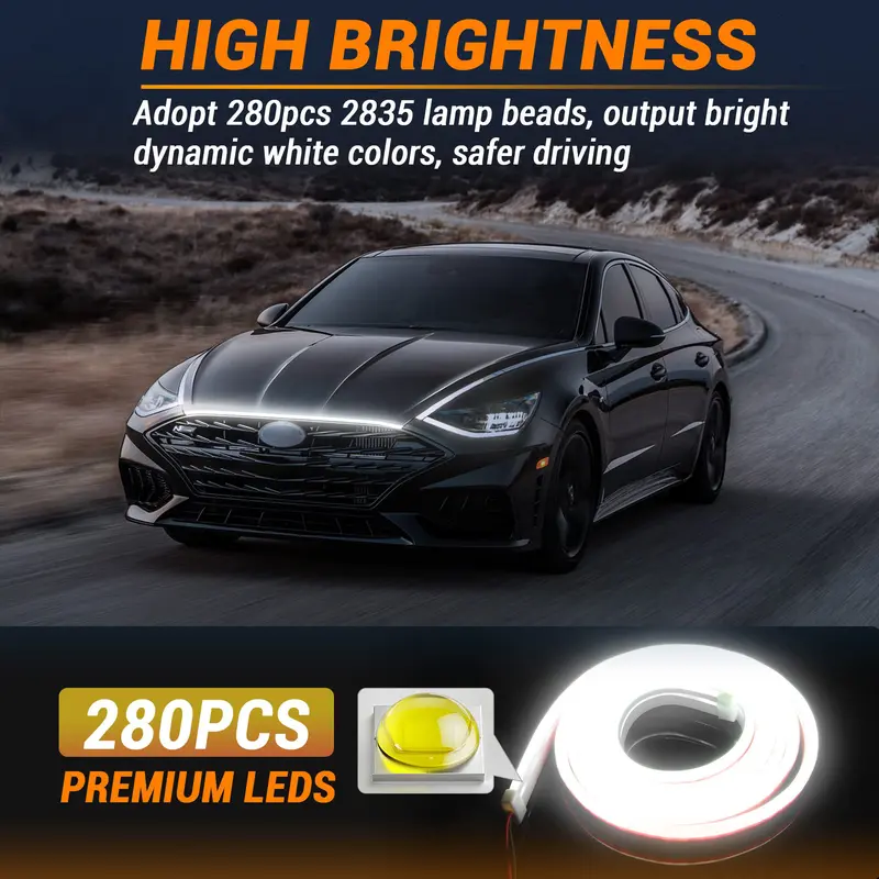 🔥Hot Sale 59% OFF✨🚗71” High Brightness Automotive Hood Gap LED Strip