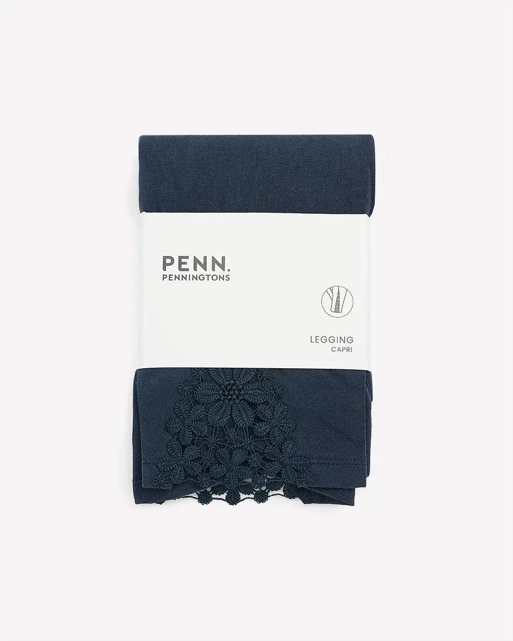 Capri Legging with Embroidery at Hem - PENN. Essentials