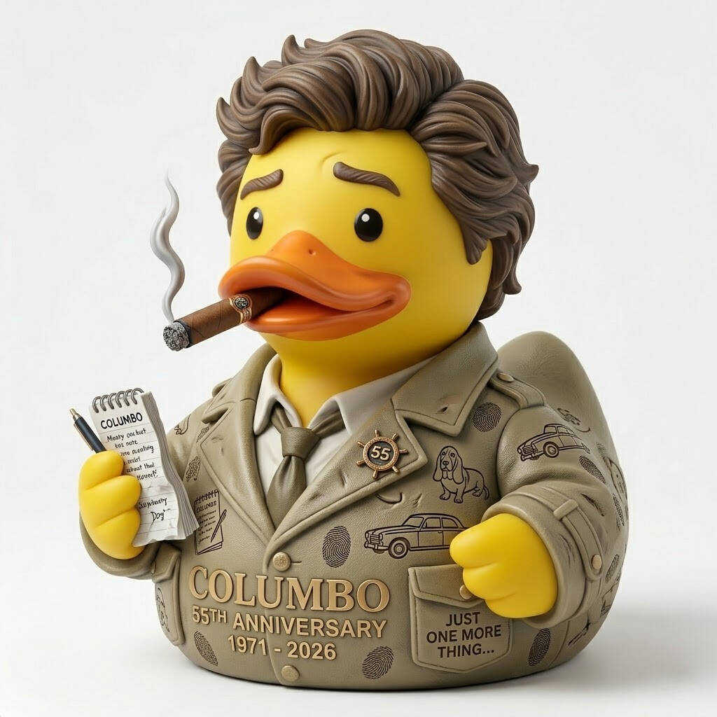 Columbo 55th Anniversary Commemorative Duck
