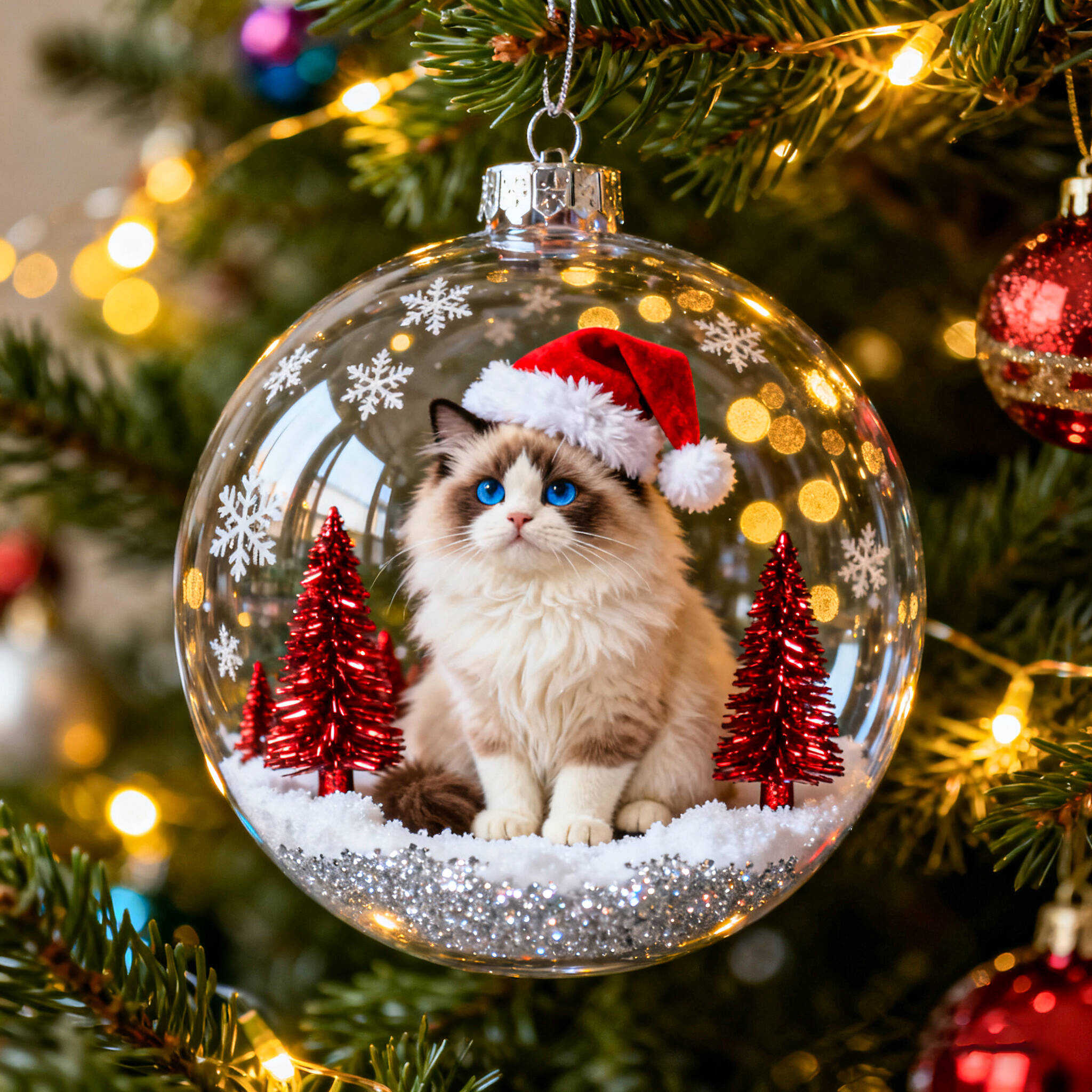 🌟🌟🌟 Cat Crystal Ornament Set