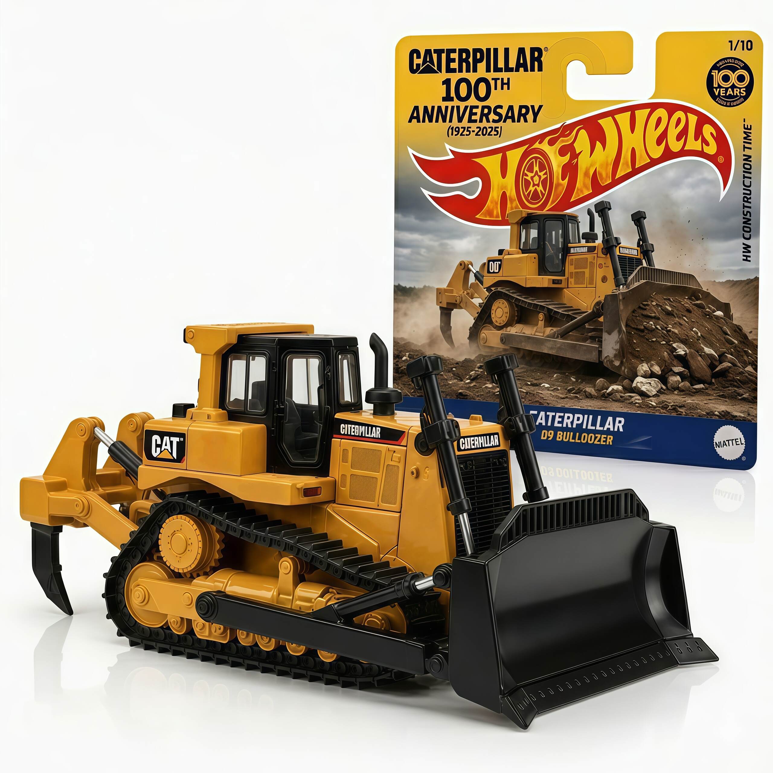 🏗️🔥 Hot Wheels Caterpillar 100th Anniversary 320 Excavator