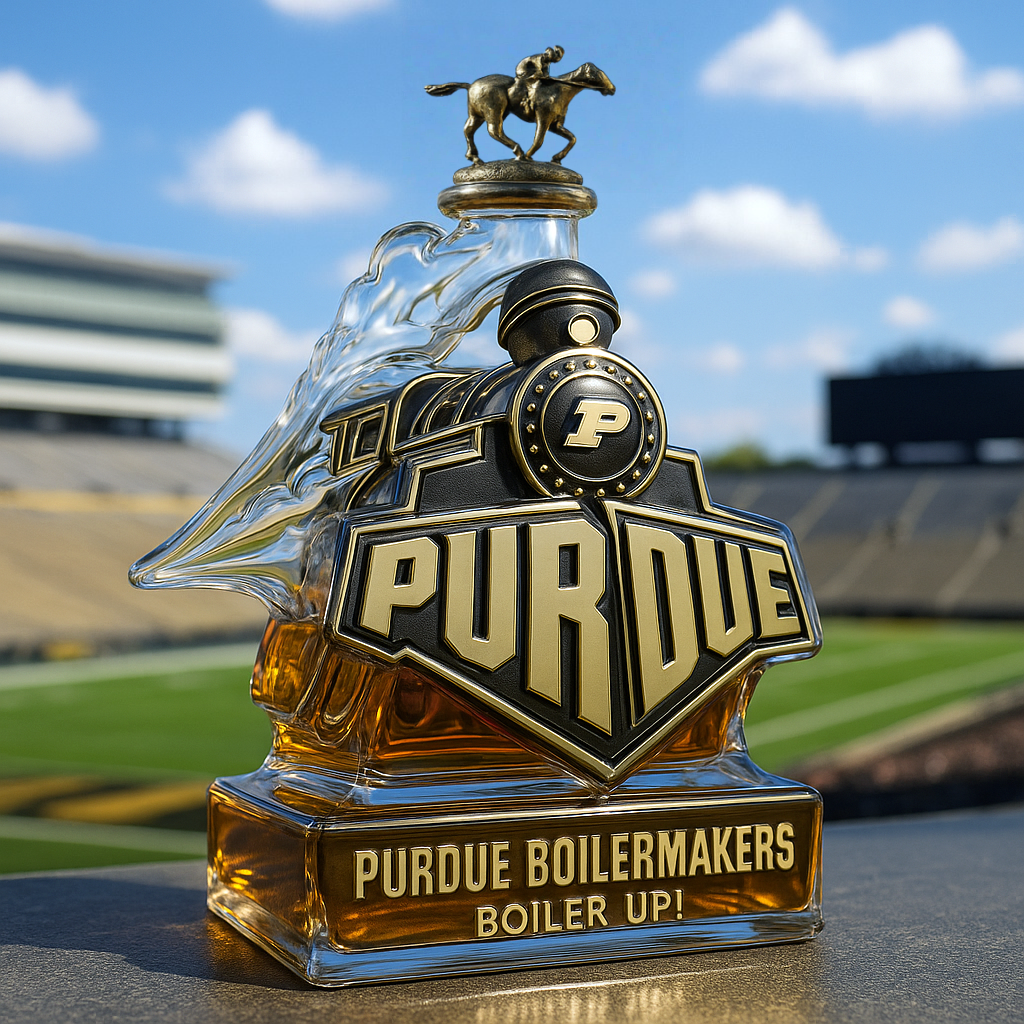 Purdue Boilermakers Limited-Edition Whiskey Bottle