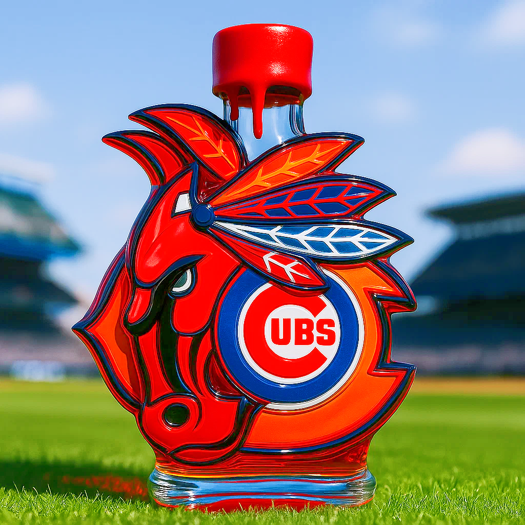 Chicago Sports Fan Whiskey Bottle