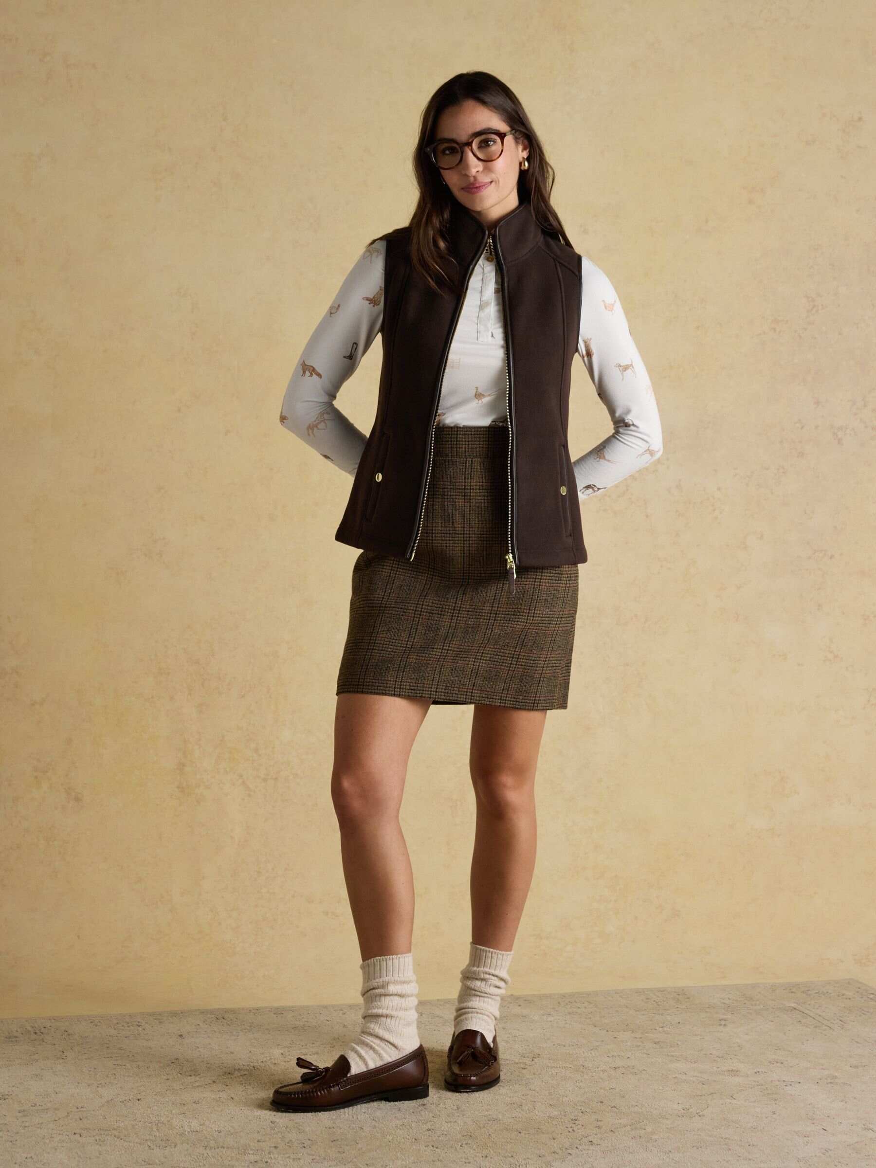 Heritage Black Fleece Gilet