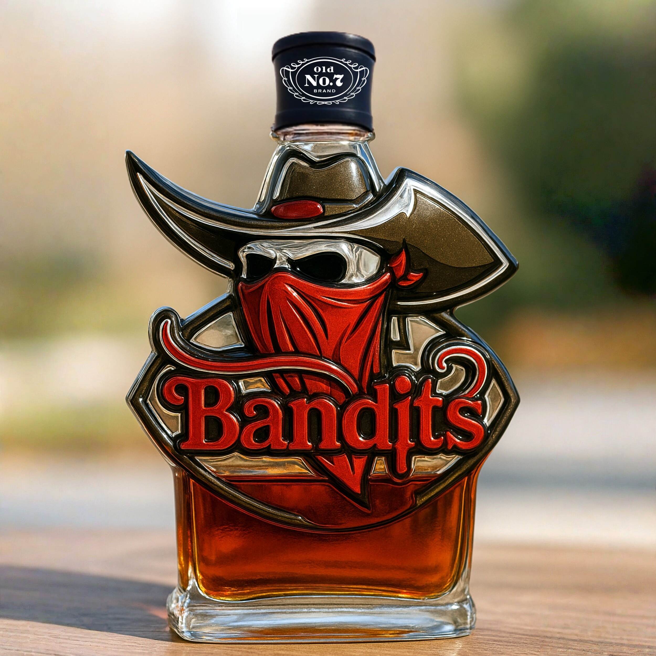 Tampa Bay Bandits Whiskey Bottle