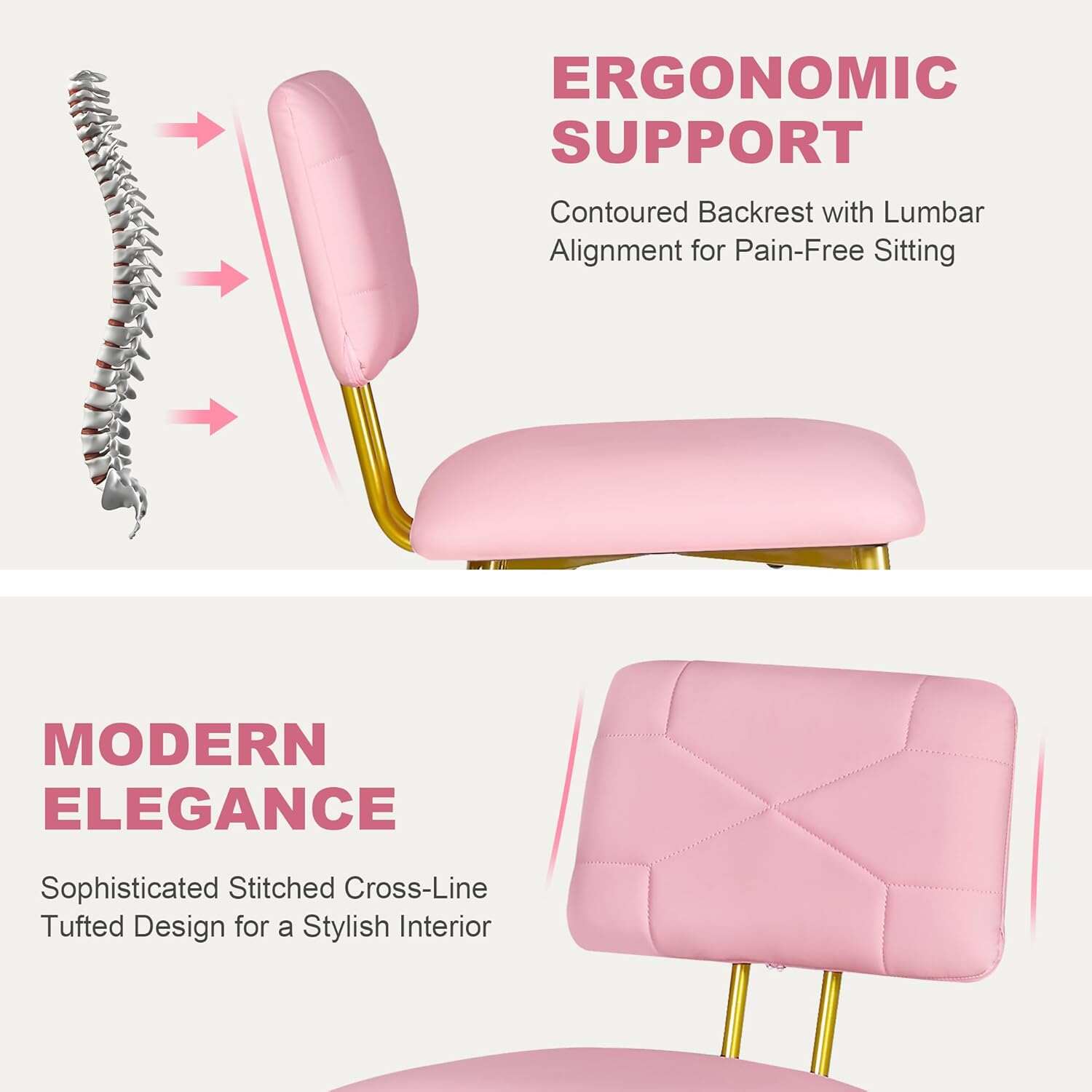 VECELO Dining Chairs Set of 2