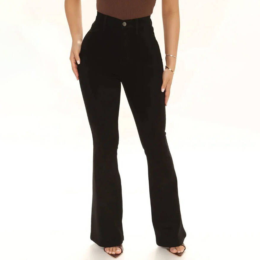 Women's High-waisted Slim-fit Flared Jeans