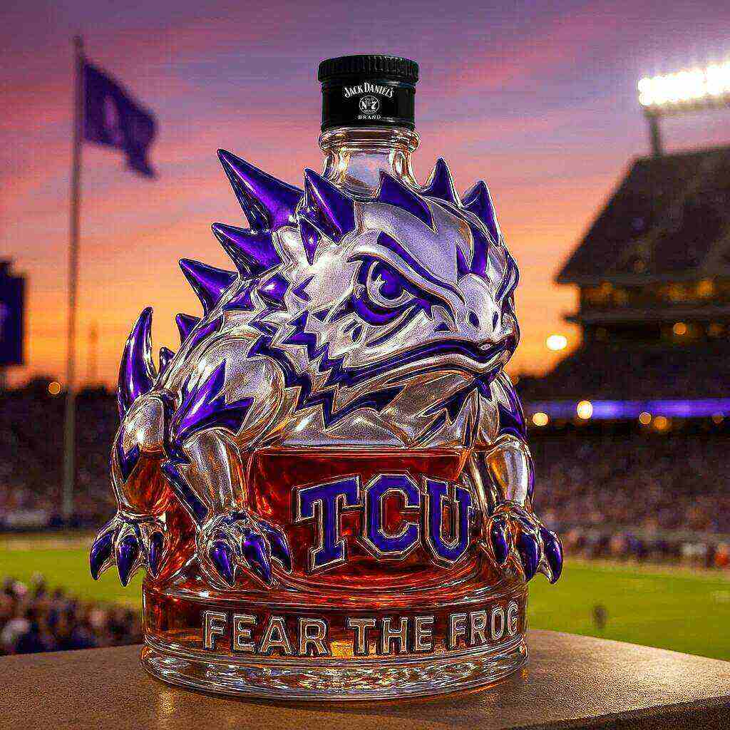 TCU Horned Frogs Limited Edition Whiskey Bottle