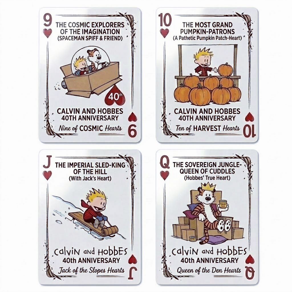 Calvin and Hobbes 40th Anniversary Playing Cards