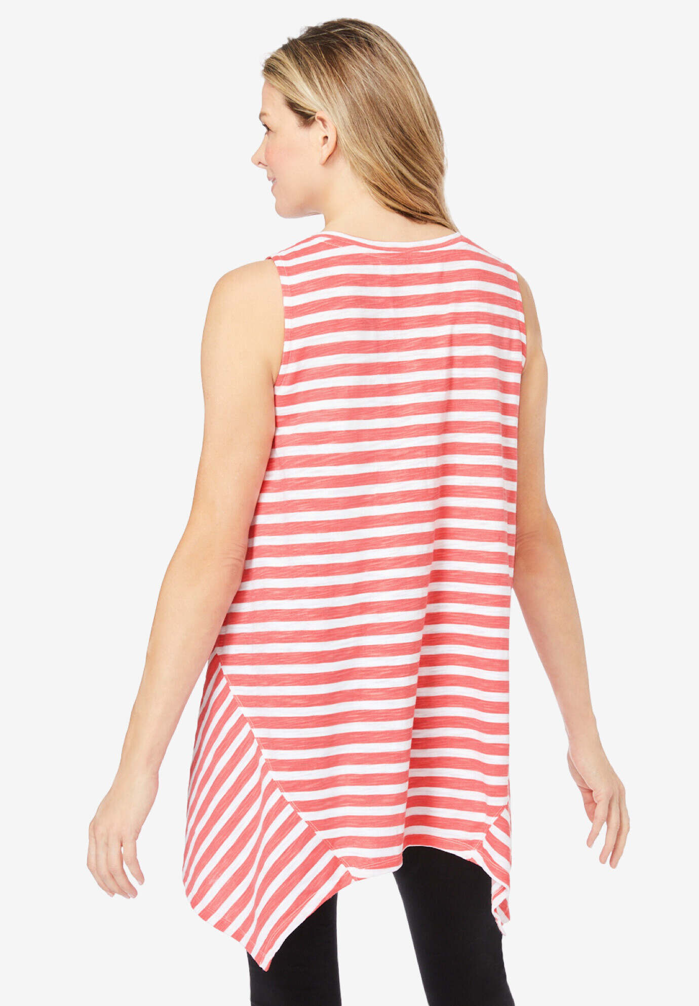 Sleeveless Hanky Hem Tunic