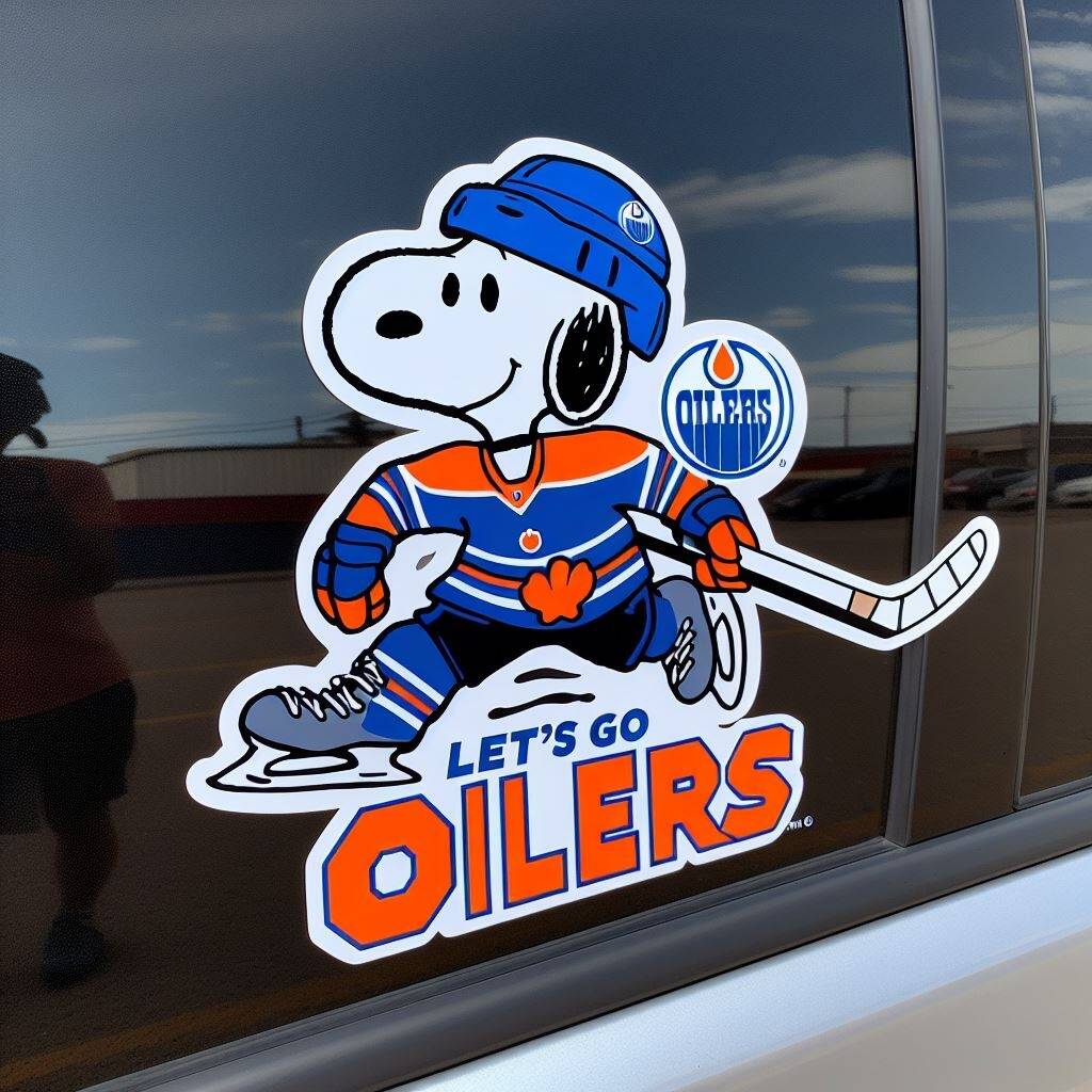 Snoopy NHL Car Decal