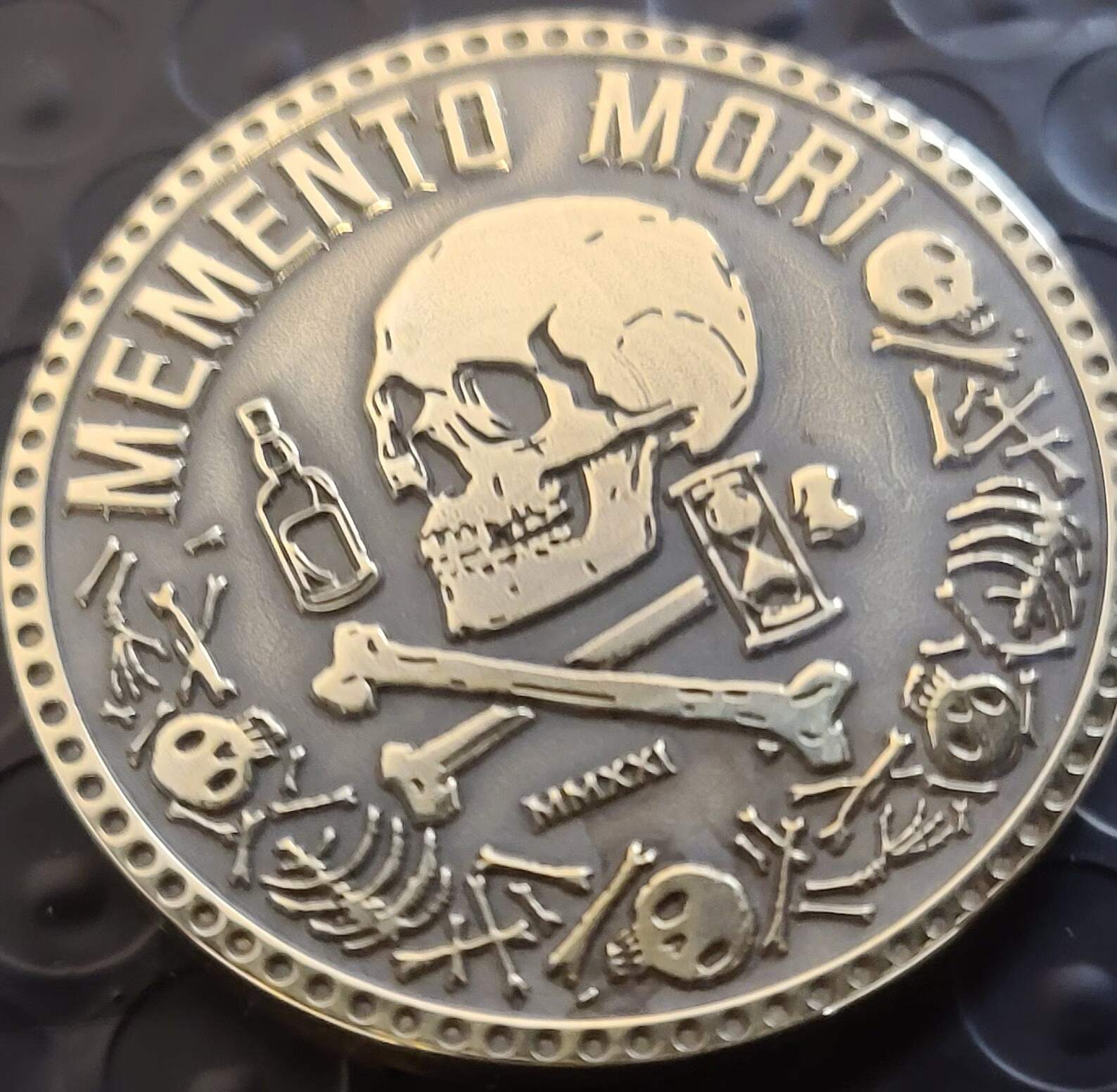 Custom engraved challenge coin
