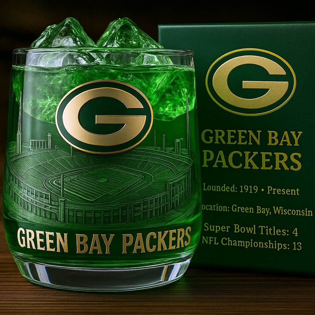 🏈💚 Green Bay Packers Commemorative Whiskey Glass
