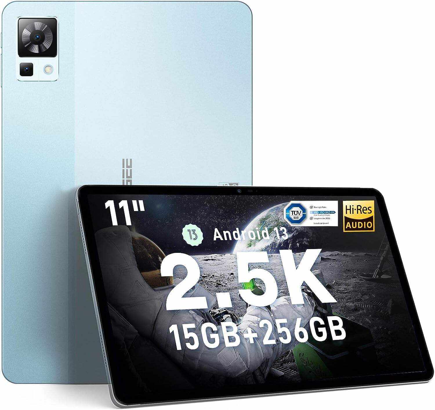 DOOGEE T30 PRO Tablet,11'' 2.5K Android 13 Tablets, 15GB+256GB Octa-Core Gaming Tablet, 8580mAh, Hi-Res Quad Speakers, 20MP Camera, Helio G99, TÜV Low Bluelight, Split Screen - Bluetooth & Wi-Fi