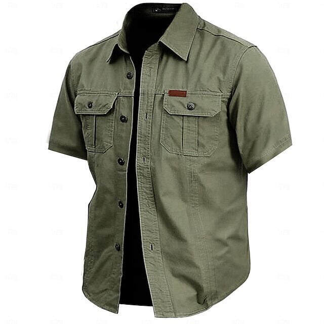 🔥Cow Print Casual Men's work shirt short sleeve
