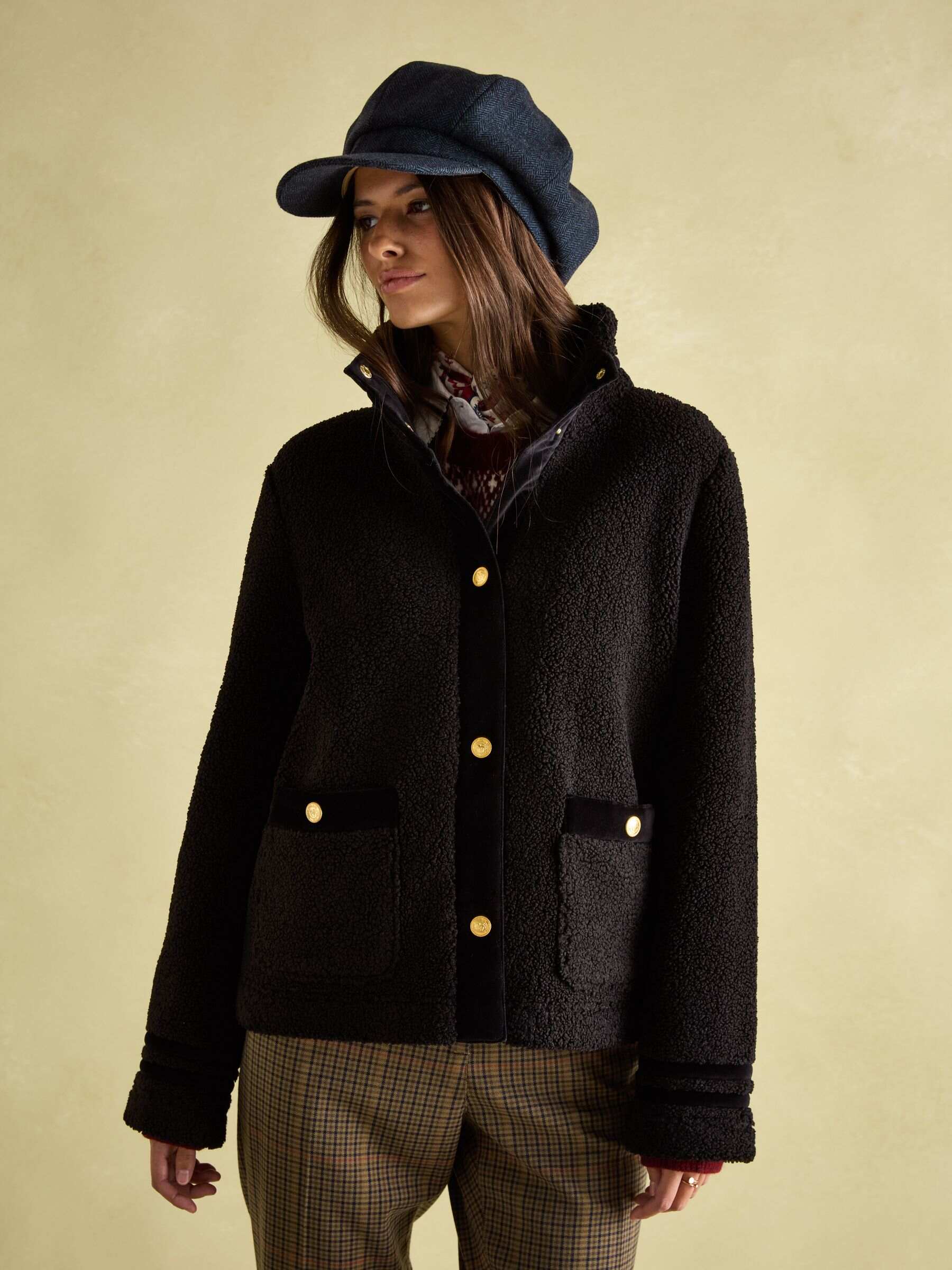 Fleur Red Fleece Jacket