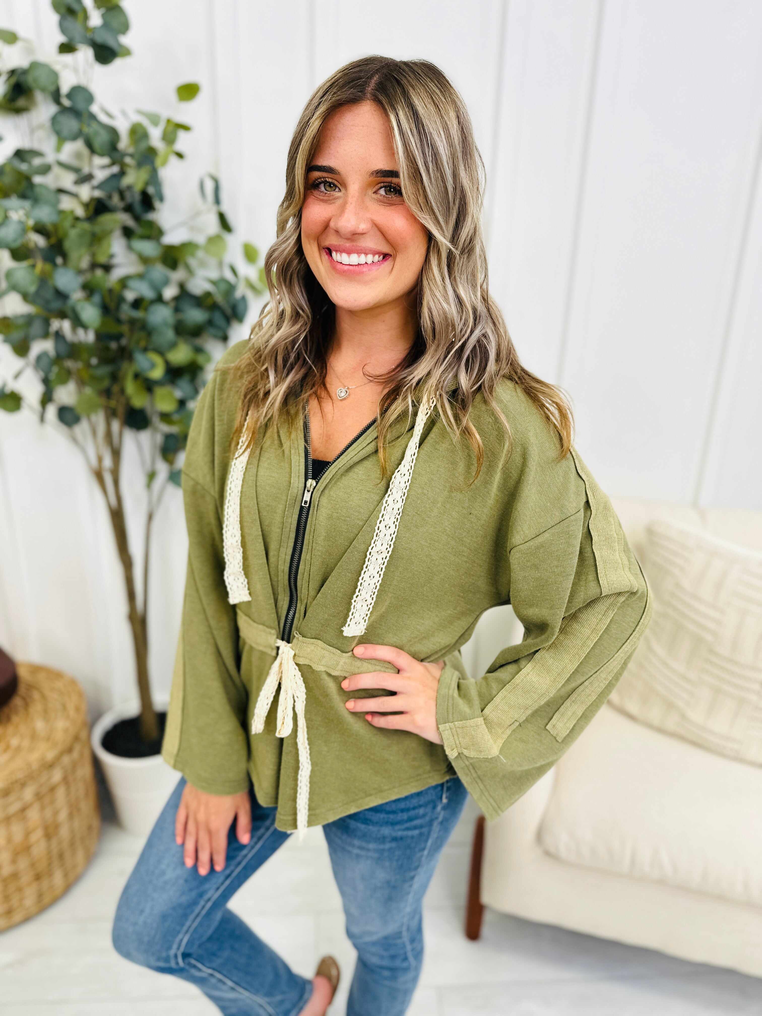 Sweeter Feelings Hooded Top- Multiple Colors!