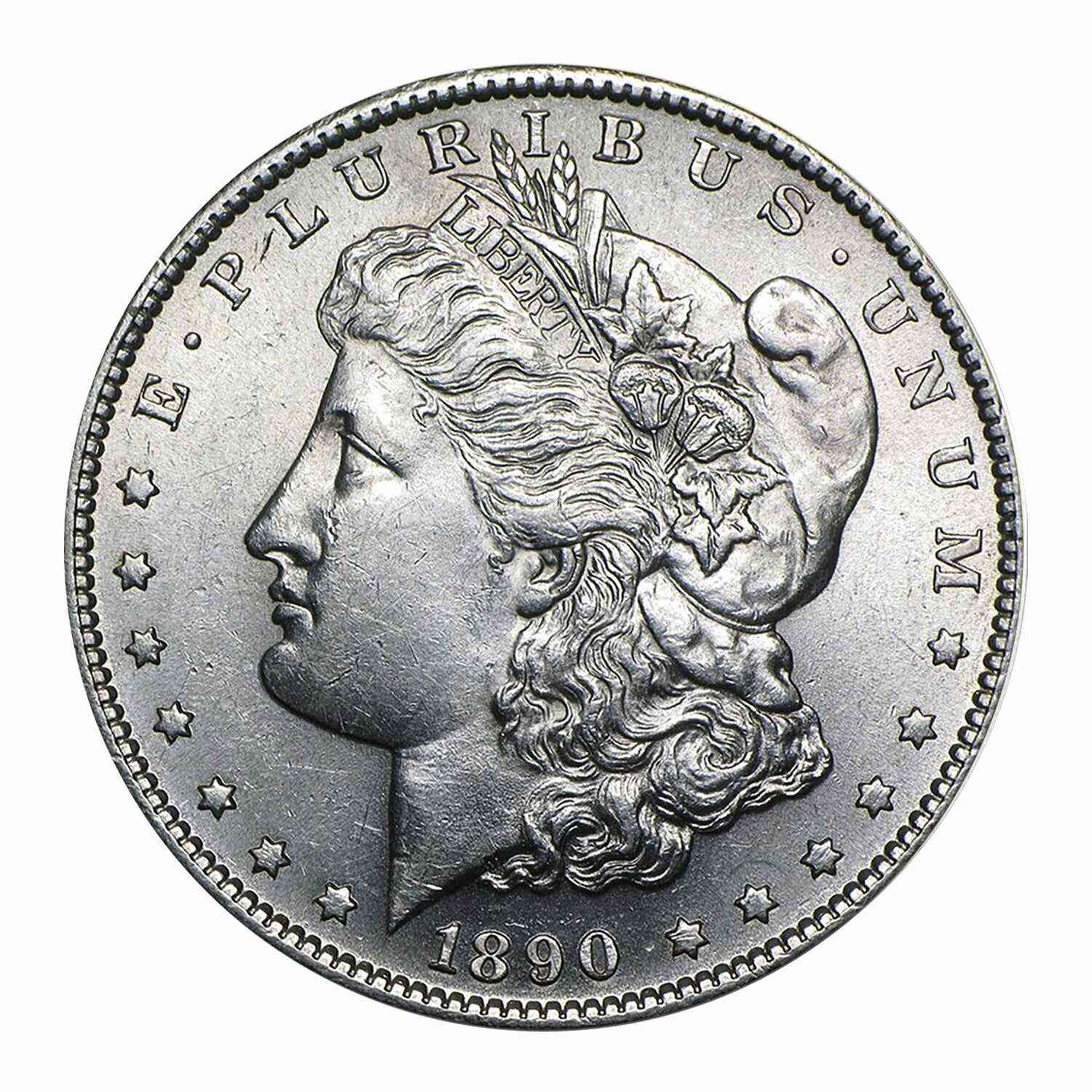 1890 S Morgan Commemorative Silver Dollar Brilliant Uncirculated (BU)