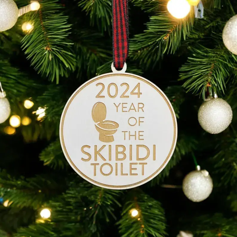 Skibidi Toilet Christmas Ornament