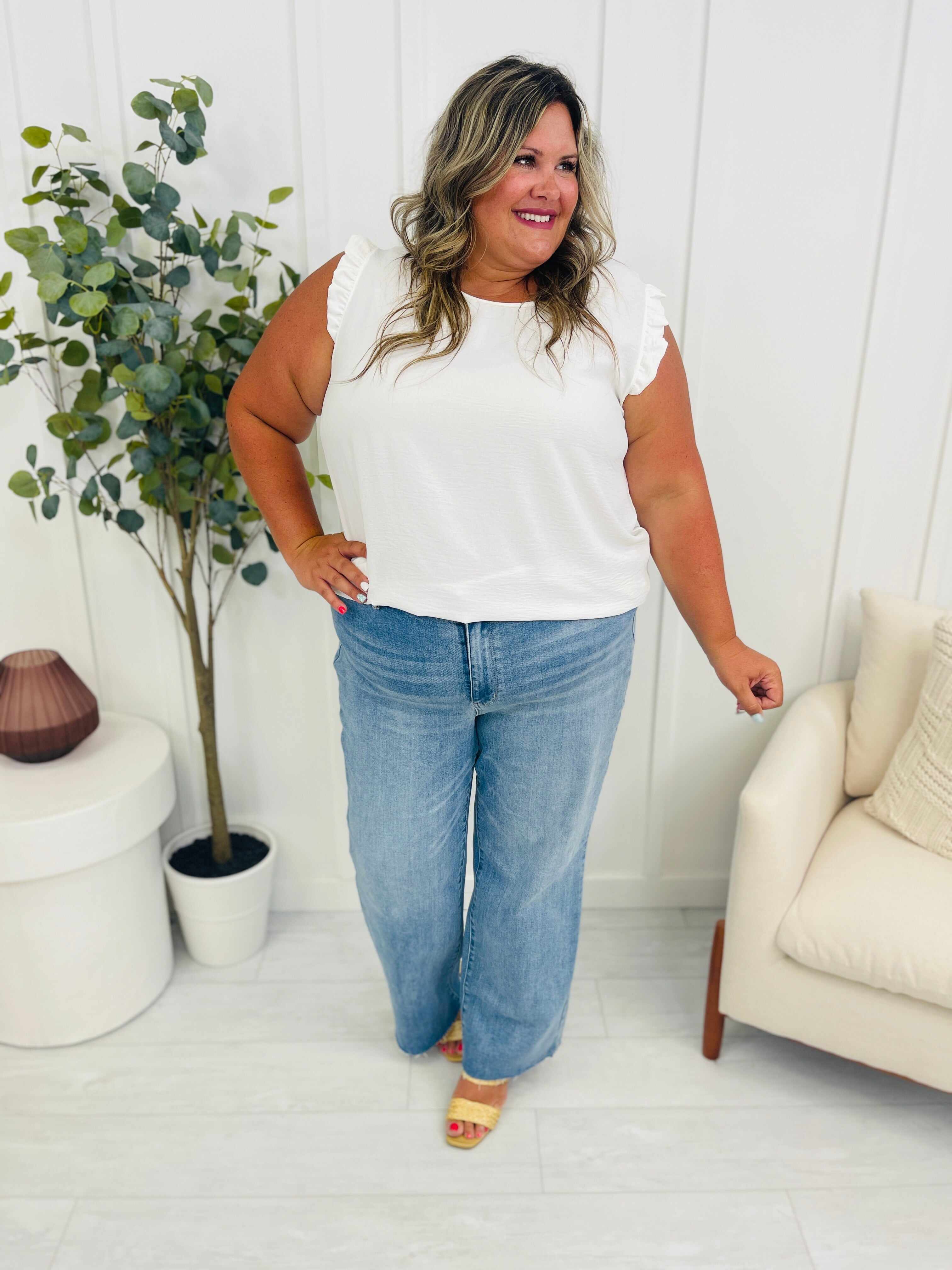 REG/CURVY Stand By Me Wide Leg Trouser Jeans