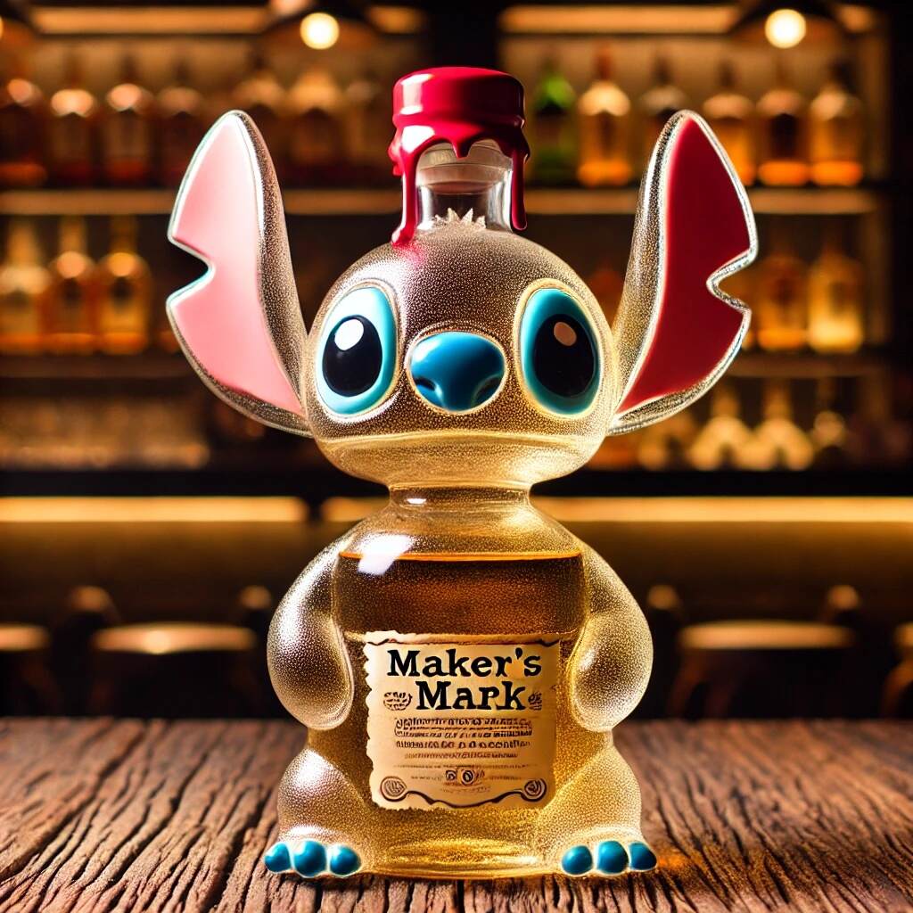 Stitch Whiskey Bottle