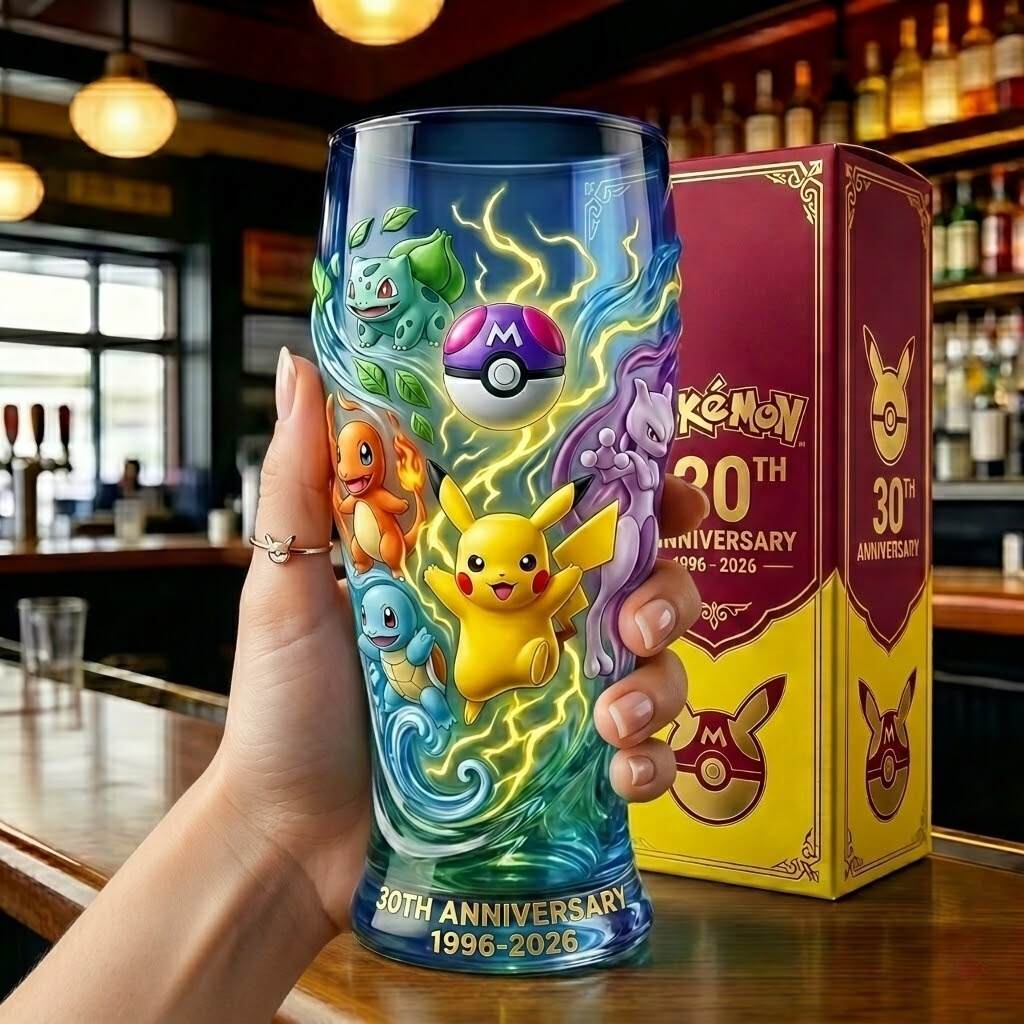 POKÉMON – 30th Anniversary Commemorative Glass (1996–2026)